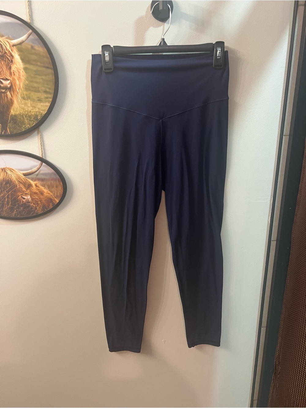 aerie Navy High-Rise Workout Leggings